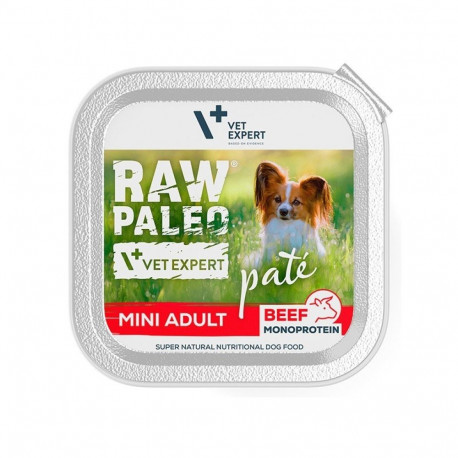 VETEXPERT Raw Paleo Pate Mini täiskasvanud koera märgtoit veiselihaga 150 g