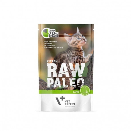 VETEXPERT Raw Paleo hirvelihaga märgtoit kassipoegadele 100 g