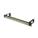 MOUNTING RAIL DIN TS-35 19" 1U BLACK LANBERG