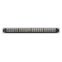 PATCH PANEL BLANK 24 PORT 1U 19" FTP FOR KEYSTONE MODULES BLACK LANBERG