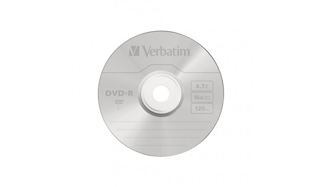 VERBATIM DVD-R 120 min. / 4.7GB 16x 100-Pack Spindel DataLife Plus scratch resistant surface