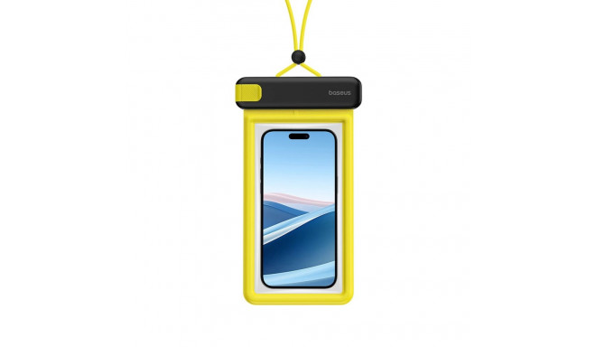 Baseus DeepDive waterproof IPX8 case with 4 layers of seal - black and yellow