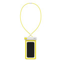 Baseus DeepDive case waterproof IPX8 with 4 layers of seal - white and yellow