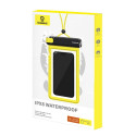 Baseus DeepDive waterproof IPX8 case with 4 layers of seal - black and yellow