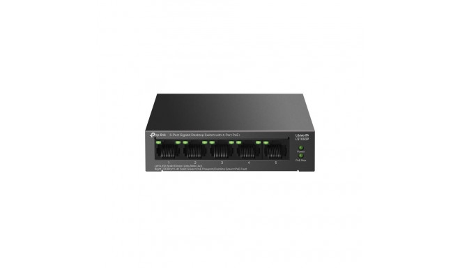 Switch|TP-LINK|LS105GP|Desktop/pedestal|5x10Base-T / 100Base-TX / 1000Base-T|PoE+ ports 4|LS105GP