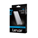 External SSD|LEXAR|E6P|1TB|USB 3.2|Write speed 1000 MBytes/sec|Read speed 1050 MBytes/sec|LPAE06N001