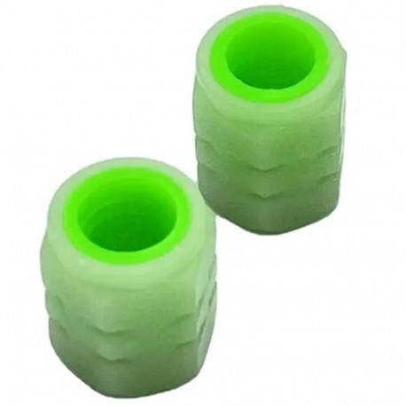 RW25 Nakrętki na wentyle świecące 2 szt