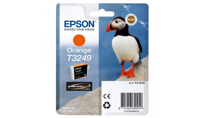 Originaalne Tindikassett Epson T3249 Orange Oranž