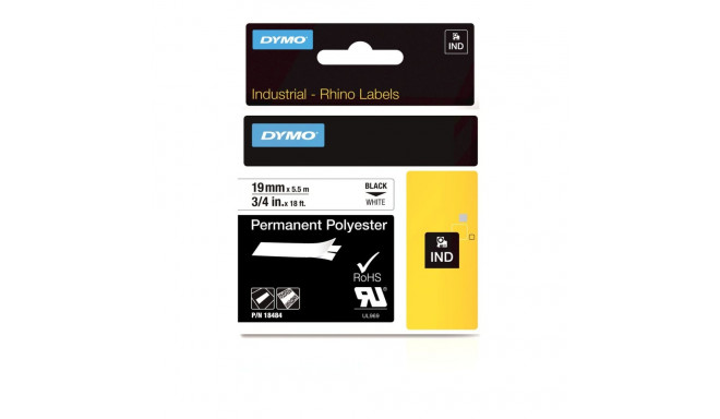 Lamineeritud Lint Sildimasinatele Dymo 18484 Valge Mitmevärviline Must/Valge 24 mm
