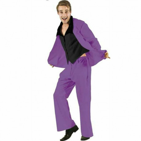 Costume for Adults 70s Purple Disco Music - XL