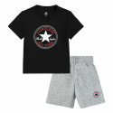 Children's Sports Outfit Converse Core Tee Ft Short Black Grey Babies - 24 Months