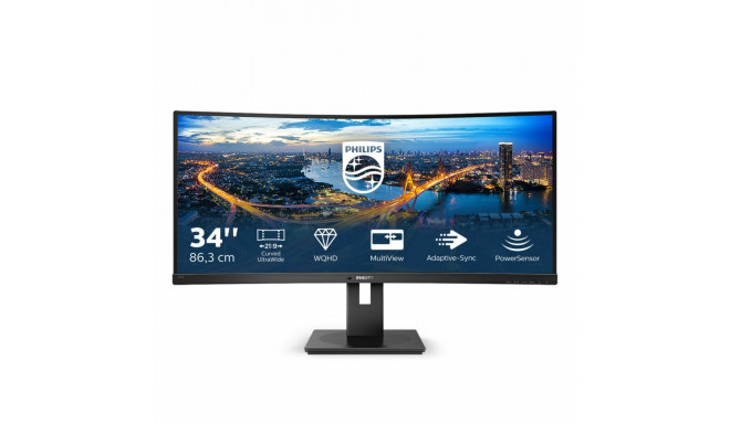 Monitor Philips 345B1C/00 34" LED VA LCD Flicker free 50-60  Hz
