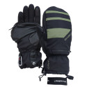 VALLERRET SKADI ZIPPER MITT LRS: GREEN, LIMITED EDITION, M