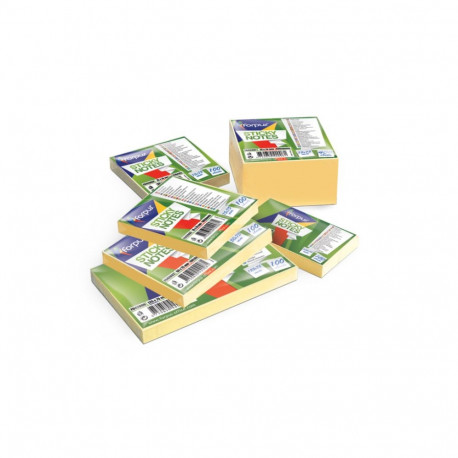 Note paper FORPUS 40x50мм yellow, 3x100 sheets