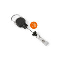 Retractable reel DURABLE EXTRA STRONG with snap button strap + keyring