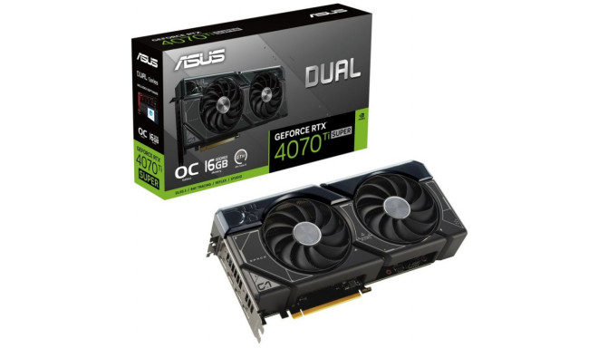 Asus graphics card 16GB GeForce RTX 4070 Ti Super Dual OC