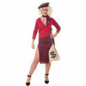 Costume for Adults Bonnie Gangster 4 Pieces Red - S