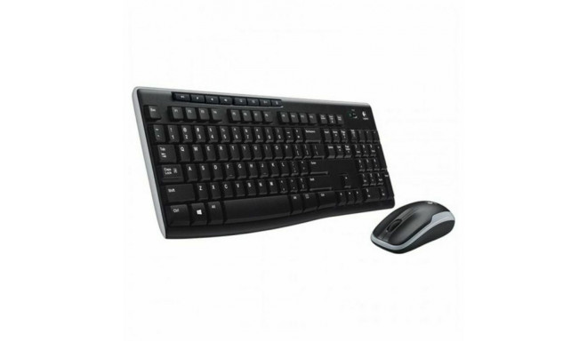 Klaviatuur ja Juhtmevaba Hiir Logitech 920-004513 Must Hispaaniakeelne Qwerty QWERTY