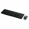 Klaviatuur ja Juhtmevaba Hiir Logitech 920-004513 Must Hispaaniakeelne Qwerty QWERTY