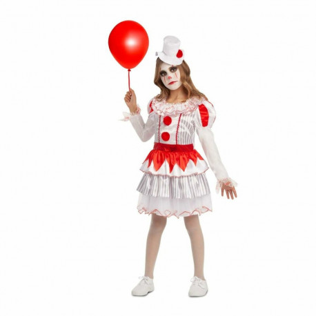 Costume for Children My Other Me Evil Female Clown 2 Pieces - 5-6 Years