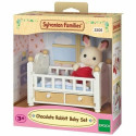 Tegevuskujud Sylvanian Families Baby Rabbit Chocolate Bed