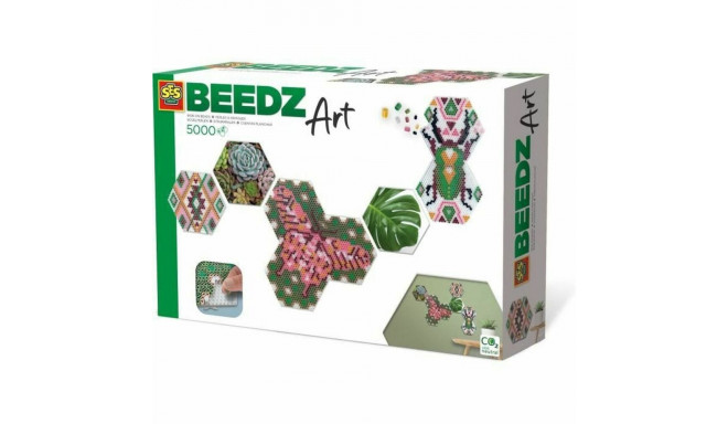 Мозаика SES Creative Beedz Art - Hex tiles Botánica (FR)