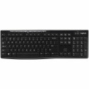 Juhtmevaba Klaviatuur Logitech Prantsuse Must AZERTY