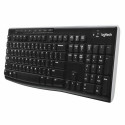 Juhtmevaba Klaviatuur Logitech Prantsuse Must AZERTY