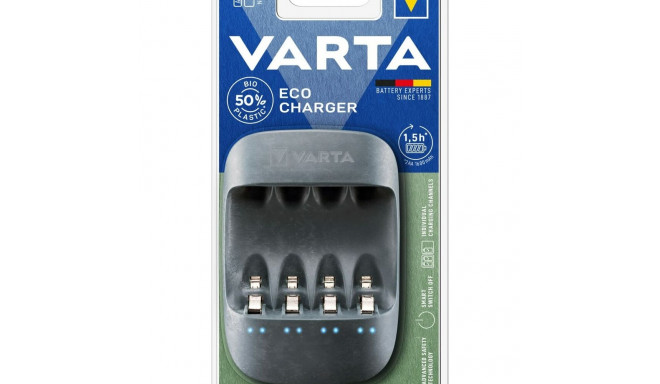 Akulaadija Varta Eco Charger 4 Patareid AA/AAA