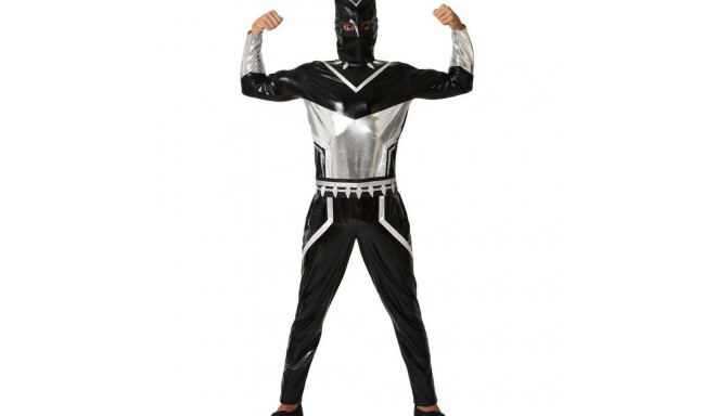 Costume for Adults Black Panther Black Superhero - M/L