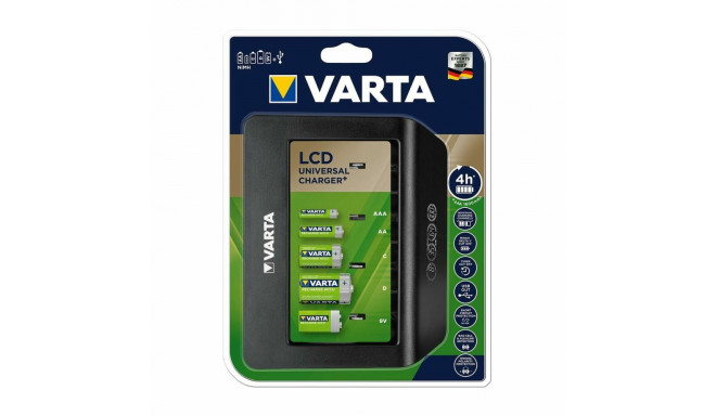 Lādētājs Varta LCD Universal Charger+ Tips C Tips D 1600 mAh 100-240 V