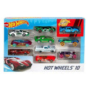 Sõidukite Mängukomplekt Hot Wheels Metall (10 Pcs)