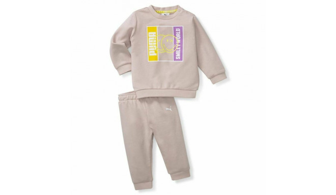 Baby's Tracksuit Puma Smileworld Minicat Brown - 12-18 Months