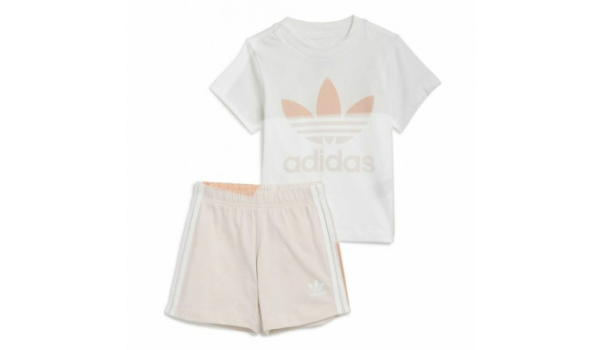 Laste Spordikostüüm Adidas Trifolio Valge - 3-6 kuud