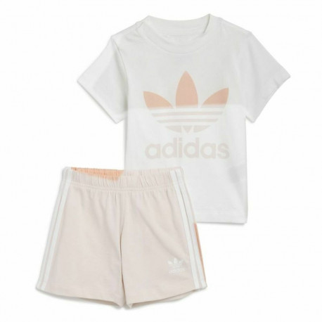 Children's Sports Outfit Adidas Trifolio White - 1-2 years