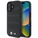 BMW BMHMP16S23PUSPK iPhone 16 6.1" black/black hardcase M Perforated And Stitched Line MagSafe
