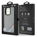 BMW BMHMP16L23PUPDG iPhone 16 Pro 6.3" gray/gray hardcase M Perforated Tricolor Line MagSafe