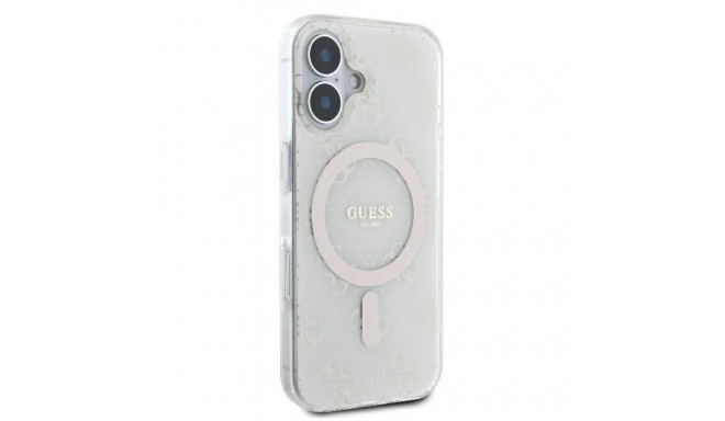 Guess GUHMP16MH4DTEH iPhone 16 Plus 6.7" white hardcase IML 4G Background MagSafe