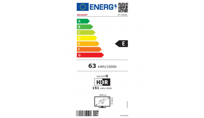 Sharp 55GR8265E | 55-tolline | Nutiteler | Google TV | UHD