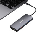 Verbatim Adapter Hub USB-C - HDMI/3xUSB-A/SD/microSD/2xUSB-C/Eternet aluminum/aluminum 32152