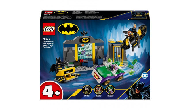 CONS.BATCAVE WITH BATMAN.BATGIRL & JOKER