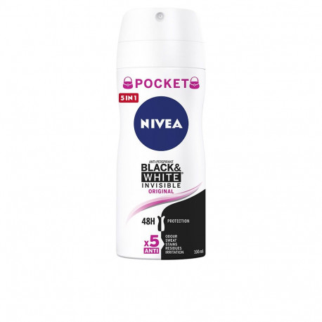 Nivea pihustatav deodorant Black & White Invisible 100ml