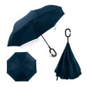 PLATINET UMBRELLA C HANDLE SEMI AUTO POLYESTER BLUE