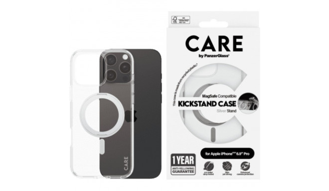 PanzerGlass CARE Feature Kickstand iPhone 16 Pro Max silbe