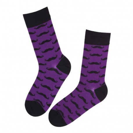 SOKISAHTEL VUNTS lillad vuntsimustriga puuvillased sokid 446