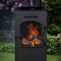 BonFeu BonCarré Garden Fireplace Black 3503