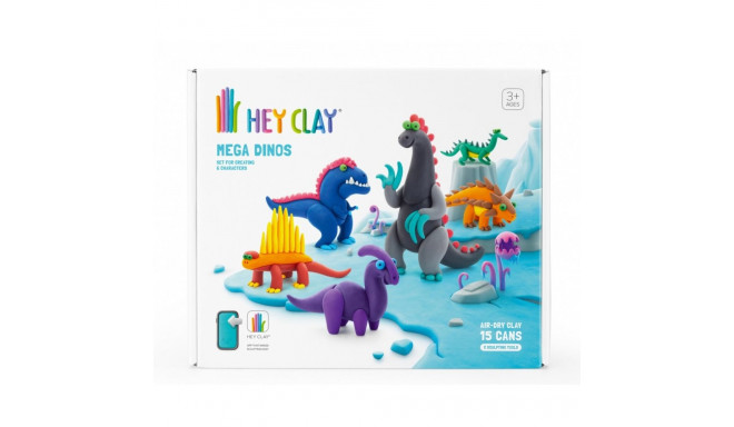 Plastic mass Hey Clay Mega Dinosaurs