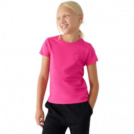 4F tüdrukute t-särk F1658 4FJWMM00TTSHF1658 55S 128cm, fuksia