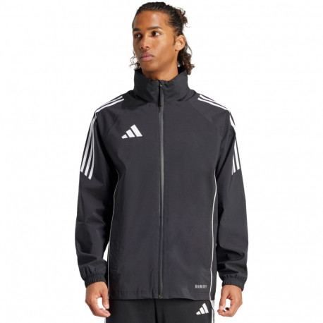 Kurtka męska adidas Tiro 24 Rain czarno-biała IJ7390 2XL