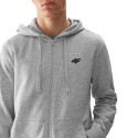 Bluza męska 4F M0951 chłodny jasny szary melanż 4FWSS24TSWSM0951 27M L